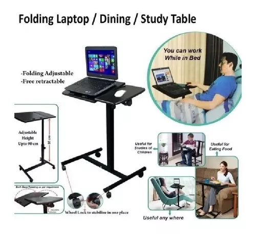 Mesa Laptop Para Computador Portátil O Table Con Ruedas