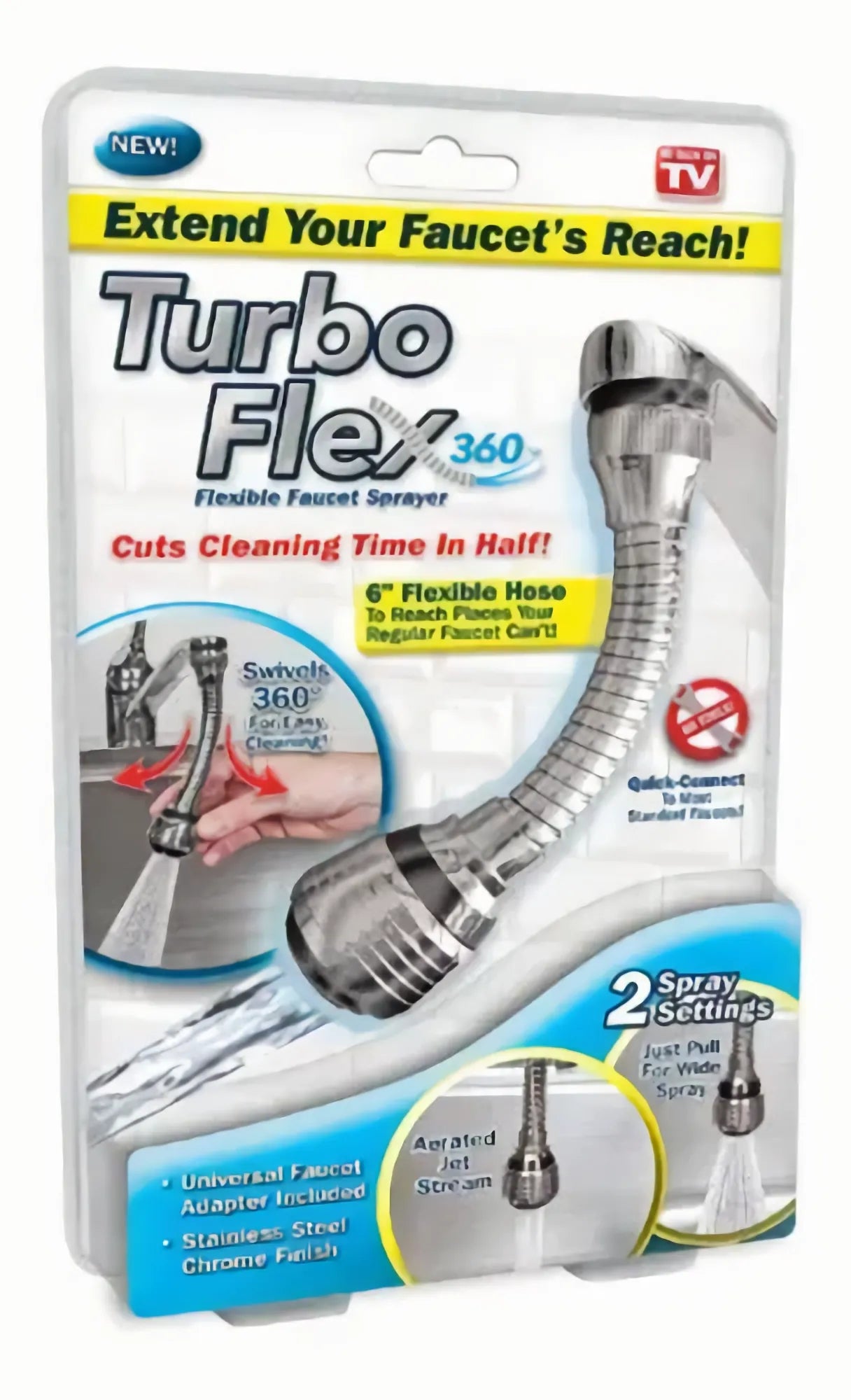 Turbo Flex Extensión Flexible Grifo 360
