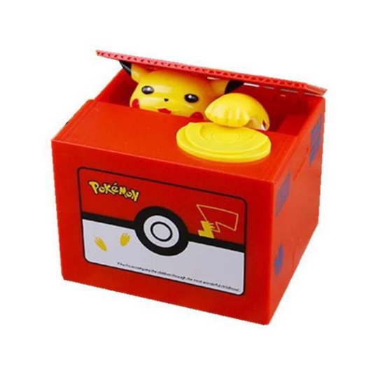 Alcancía Roba Monedas Pikachu Pokemón